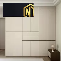 TỦ QUẦN ÁO GỖ MDF PHỦ MELAMINE MẪU 15